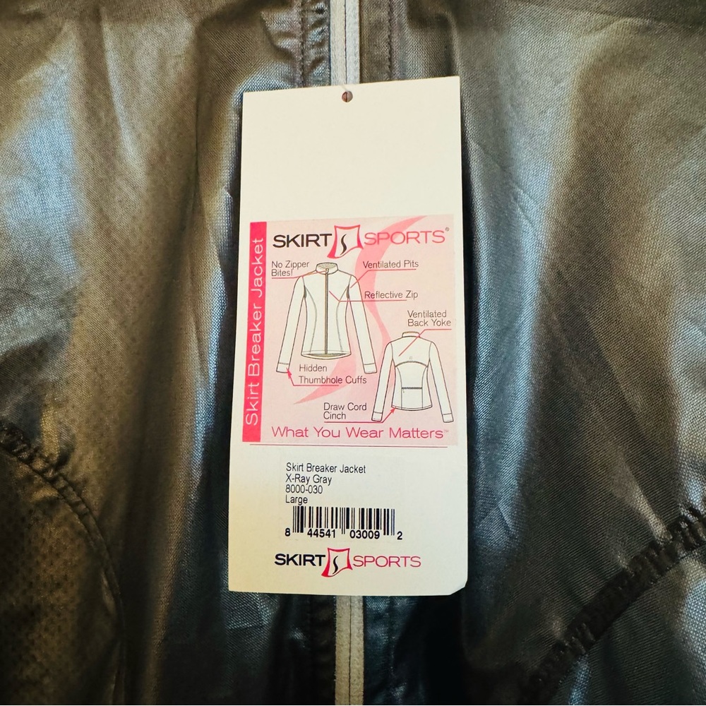 Skirt Breaker Jacket X-Ray Gray Large SKIRT SPORTS - Picture 3 of 3